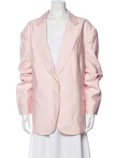 Pre-owned Selkie Wool Blazer In Pink