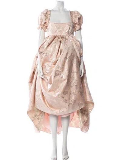 Pre-owned Selkie X Bridgerton Long Dress In Pink