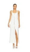 Selmacilek Button Detail Midi Dress