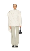 Selmacilek Cape Coat In White