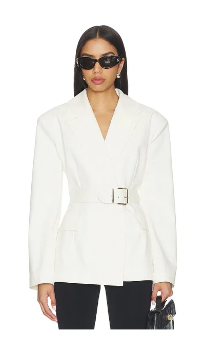 Selmacilek Daylight Blazer Jacket In Ecru