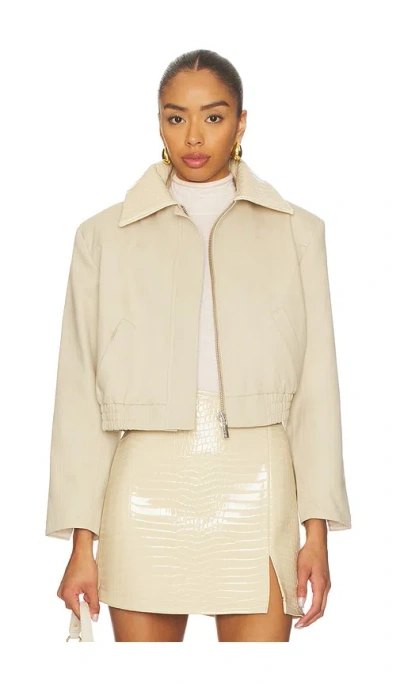 Selmacilek Latte Jacket In Stone
