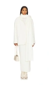 Selmacilek Scarf-detailed Cachet Blazer Jacket In Cream