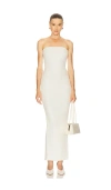 Selmacilek Strapless Dress In White