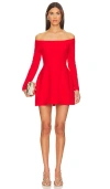 Selmacilek Strapless Mini Dress In Red
