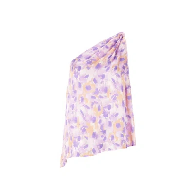 Selmacilek Printed Asymmetric Top In Multicolour