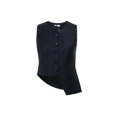 Sélone Women's Black Noira Asymmetric Tie Vest