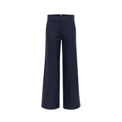 Sélone Women's Blue Maren Wide-leg Trousers