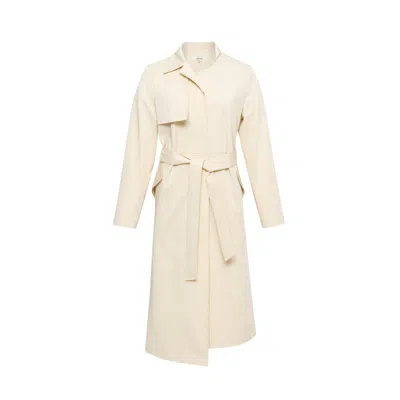 Sélone Women's Colette Maxi Trench / Butter Yellow In Pink