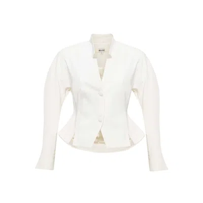 Sélone Women's White Elen Sculpt Blazer / Cream