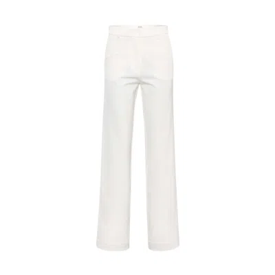 Sélone Women's White Lora Tailored Trousers