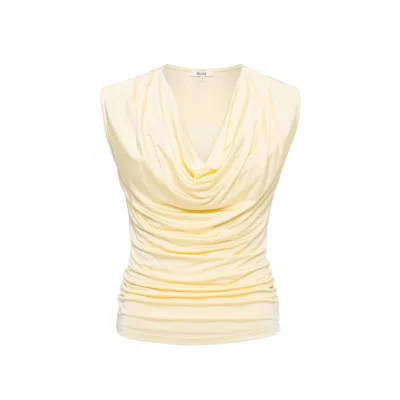 Sélone Women's Ylune Liquid Drape Top / Butter Yellow