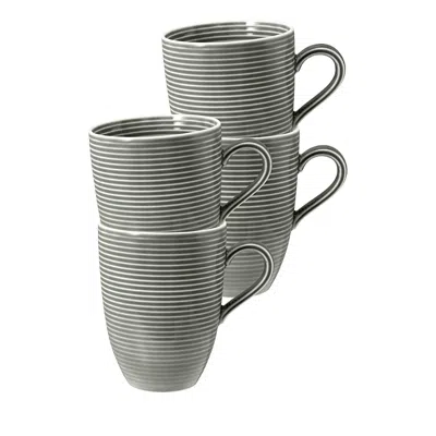 Seltmann Beat Mugs, Set Of 4 In Gray