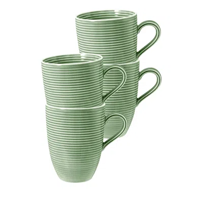 Seltmann Beat Mugs, Set Of 4 In Green