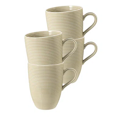 Seltmann Beat Mugs, Set Of 4 In Sand