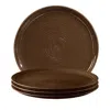 Seltmann Terra Dinner Plates, Set Of 4 In Brown