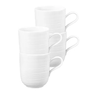 Seltmann Terra Mugs, Set Of 4 In White