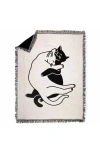 Seltzer Goods Snuggle Cat Throw Blanket In Multi