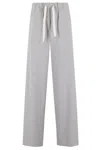 Semicouture Semi Couture Alix Wide-leg Trousers In Grey