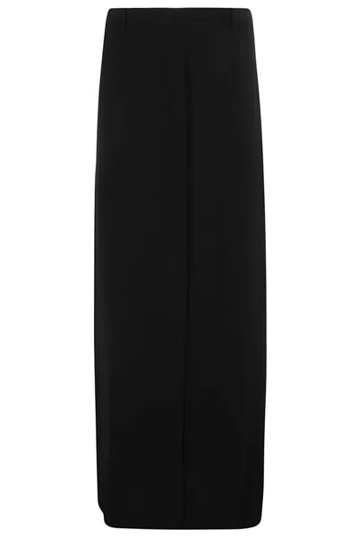 Semicouture Semi Couture Clemence High-waisted Midi Skirt In Black