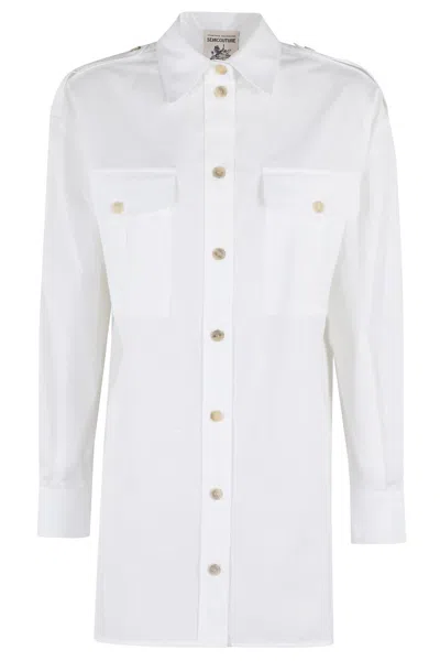 Semicouture Semi Couture Diane Pointed Collar White Shirt