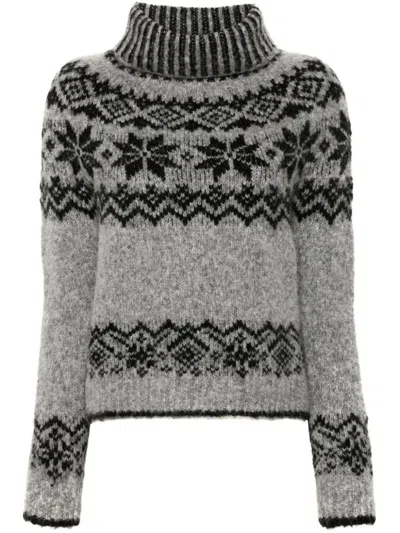 Semi-couture Freeda Wool Sweater In Gray