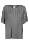 Semicouture Semi Couture Grey Veronica Top In Grey