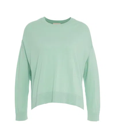 Semicouture Semi Couture Knit Sweater With Logo Embroidery In Rich Green