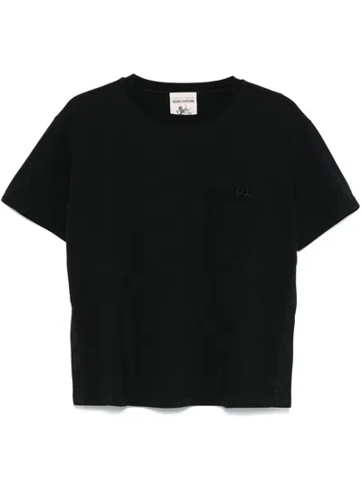 Semicouture Marina Classic Black Cotton T-shirt