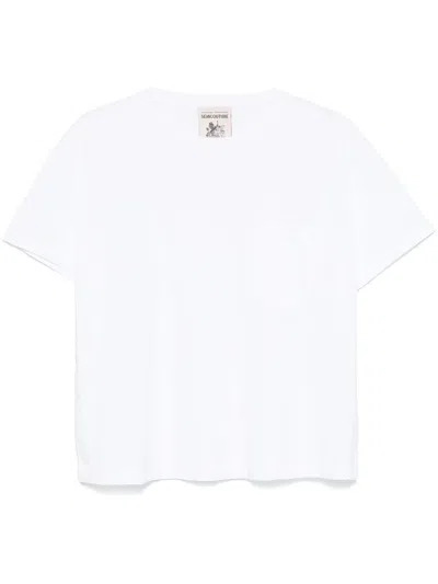 Semicouture Marina Classic White Cotton T-shirt