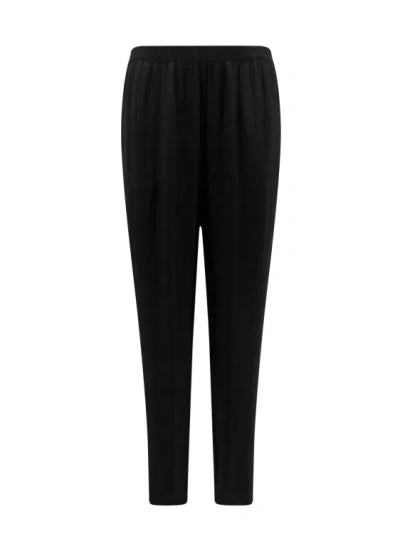 Semi-couture Silk Blend Trouser In Black