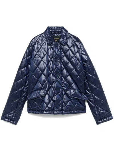 Semi-couture Susanna Short Puffer Jacket In Blue