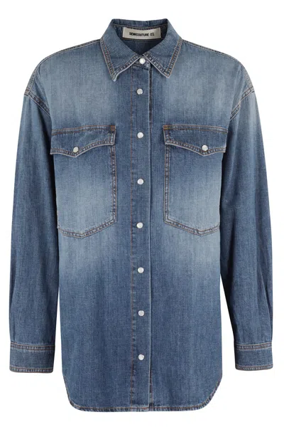 Semicouture Semi Couture Valeriane Denim Shirt In Blue