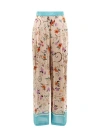 SEMI-COUTURE VISCOSE TROUSER WITH FLORAL PRINT