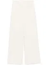 Semicouture Palazzo Trousers In Beige