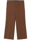 Semicouture Semi Couture Wide-leg Tailored Pants In Brown