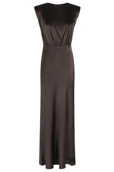 Semicouture Abito Casilda In Brown
