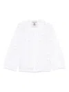 Semicouture Adriana Cotton Cardigan In White