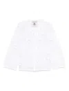 Semicouture Adriana Cotton Cardigan In White