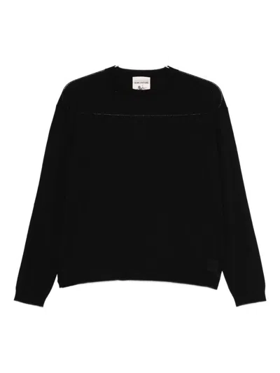 Semicouture Wool Sweater In Black