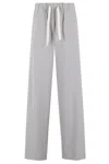 Semicouture Semi Couture Alix Wide-leg Trousers In Gray