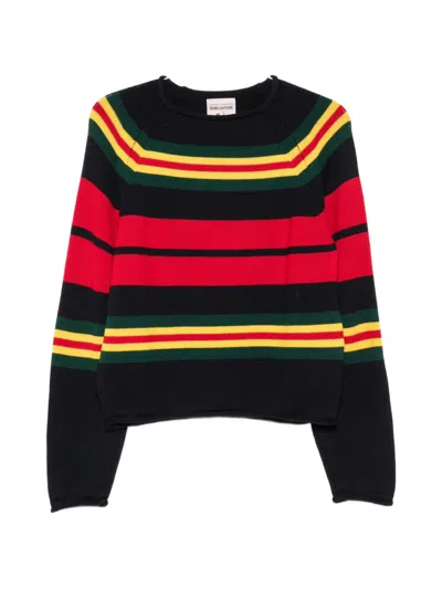 Semicouture Aliyah Multicolor Crew-neck Wool Sweater