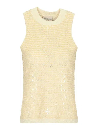 Semicouture Alona Top In Yellow