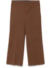 Semicouture Semi Couture Wide-leg Tailored Pants In Brown