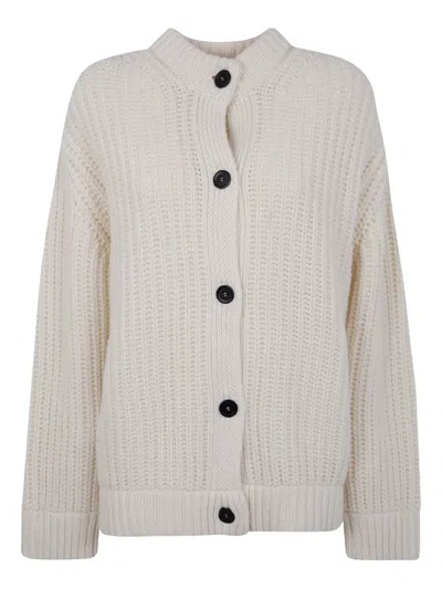 SEMICOUTURE AMALIA RIBBED WOOL CARDIGAN