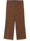 Shop Semicouture Amandine Trousers In Brown