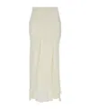 Semicouture 'ambra' White Skirt With Wrap Design In White