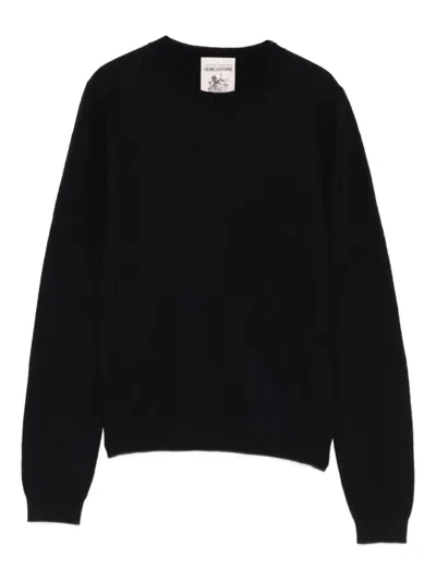 Semicouture Amedee Crew-neck Sweater In Blue