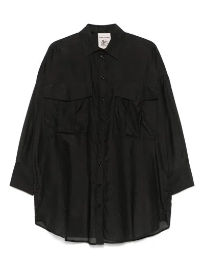 SEMICOUTURE SEMICOUTURE ANGELICA COTTON AND SILK SHIRT
