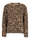 Semicouture Animalier Round Neck Pull
